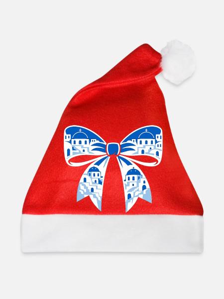 Urlaubsschleife - Weihnachtsmütze - Rot