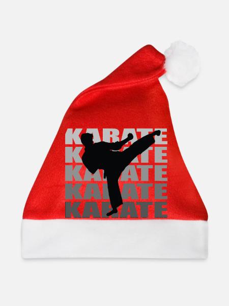 Karate - Weihnachtsmütze - Rot