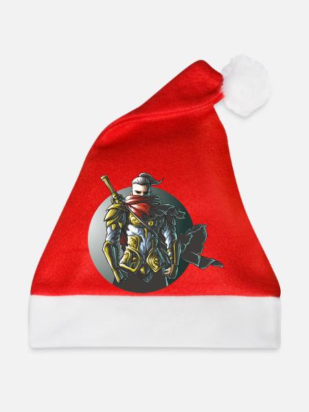 Krieger Ninja Samurai Gaming Design - Weihnachtsmütze - Rot