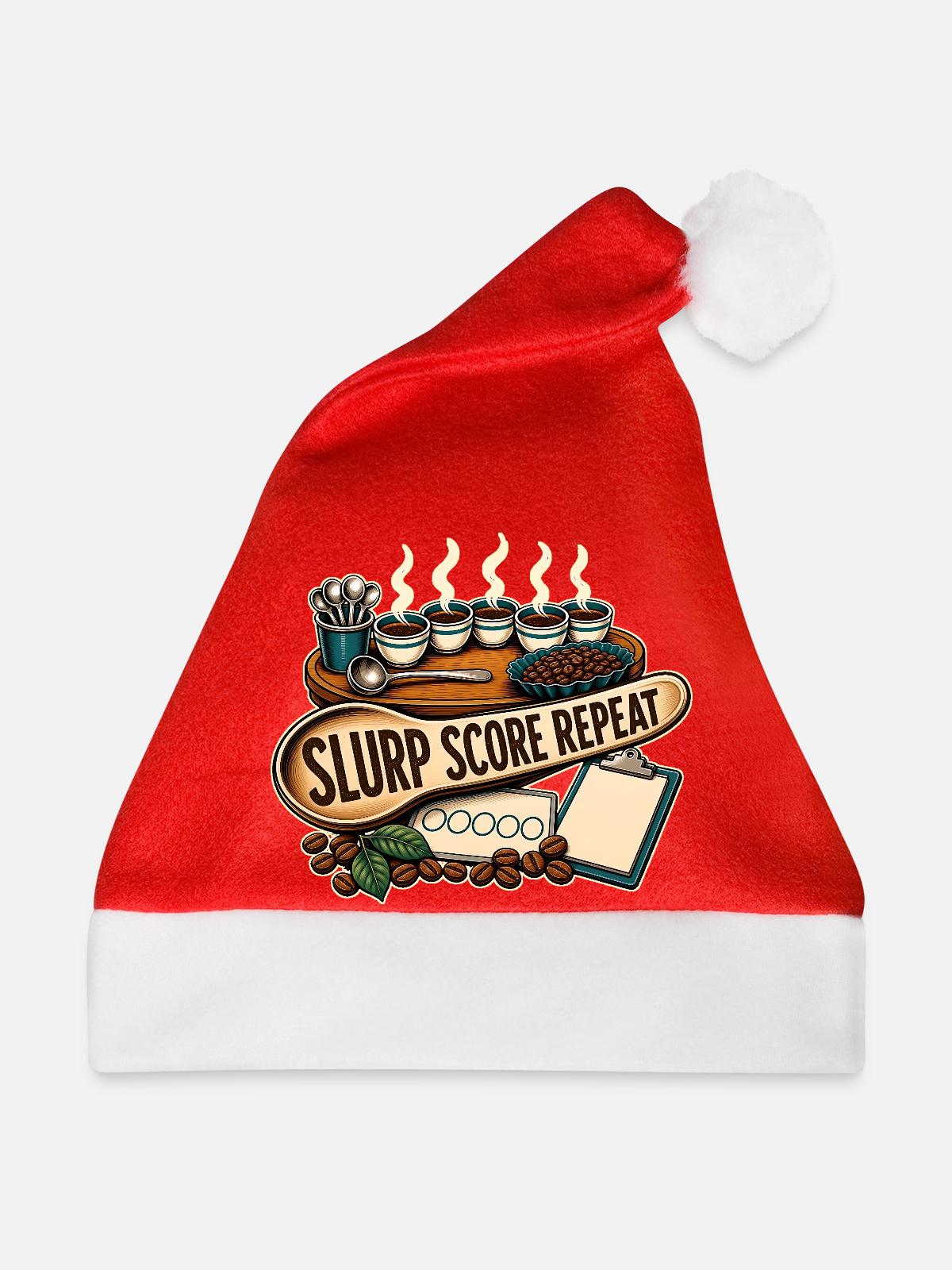 SLURP SCORE REPEAT - Weihnachtsmütze - Rot - Vorne