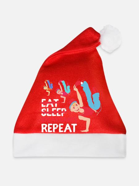 Breakdance - Weihnachtsmütze - Rot - Vorne
