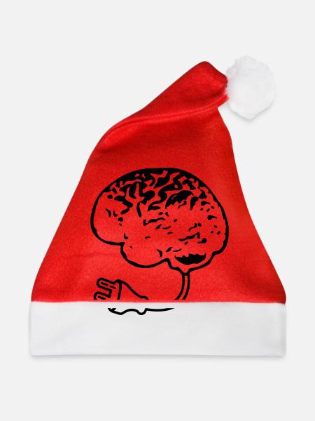 Brain Plug - Weihnachtsmütze - Rot