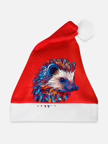 Igel Bunt - Weihnachtsmütze - Rot