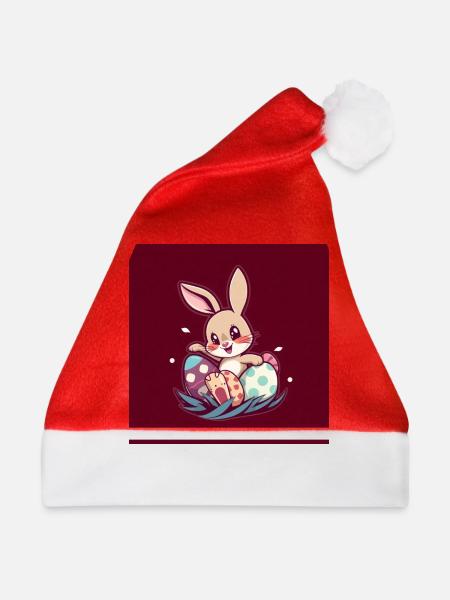 Zauberhafter Osterhase - Weihnachtsmütze - Rot