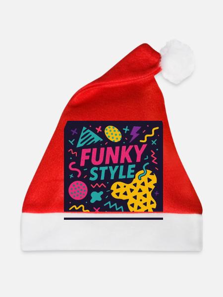 Funky Style – Memphis Madness - Weihnachtsmütze - Rot
