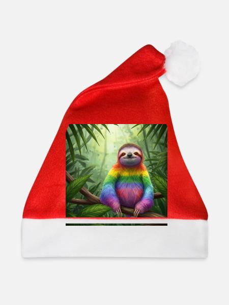 Faultier Wanderer STOLZ - Weihnachtsmütze - Rot