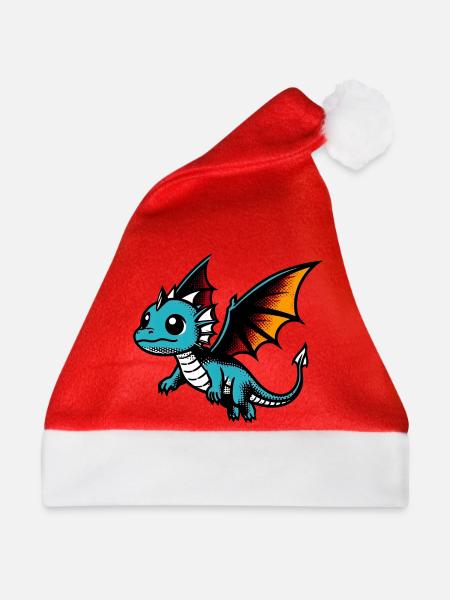Drache - Weihnachtsmütze - Rot