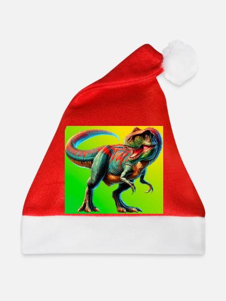 Dinosaurier - Weihnachtsmütze - Rot