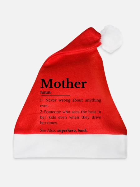 Mutterdefinition - Weihnachtsmütze - Rot