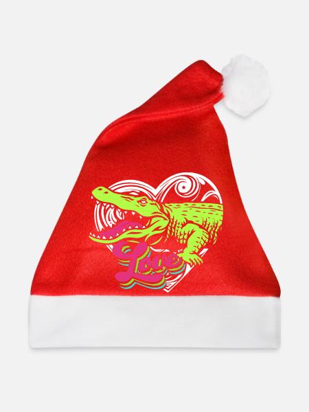 Krokodil Jagd - Weihnachtsmütze - Rot