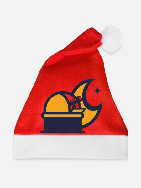 Sternwarte Mond Wappen Logo - Weihnachtsmütze - Rot