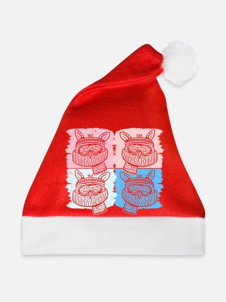 Frieren - Owl Froze Retro - Weihnachtsmütze - Rot