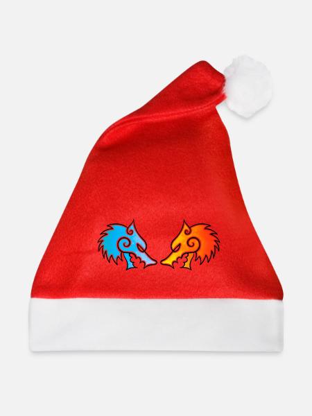 Nördliche Wölfe Fenrir - Weihnachtsmütze - Rot