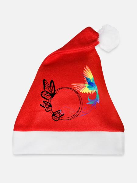 Vogel - Weihnachtsmütze - Rot