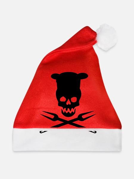 grillen - Weihnachtsmütze - Rot