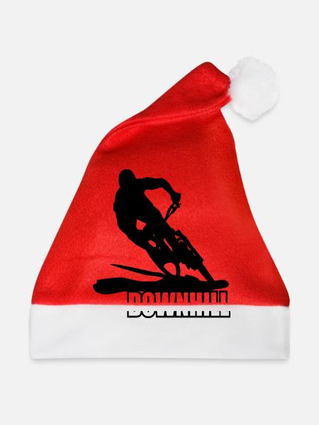 MTB Downhill Mountainbike - Weihnachtsmütze - Rot