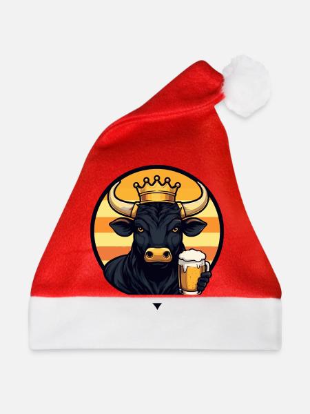 Stier Bier - Weihnachtsmütze - Rot