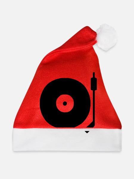dj Turntable - Weihnachtsmütze - Rot