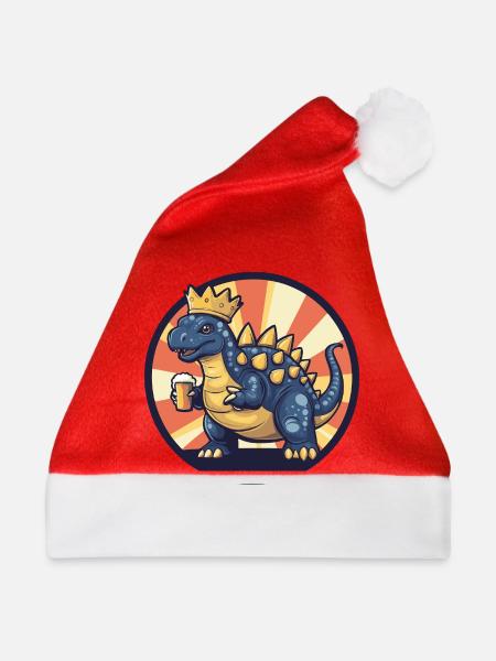 Dinosaurier stegosaurus Bier - Weihnachtsmütze - Rot