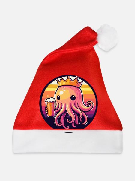 Qualle Bier - Weihnachtsmütze - Rot