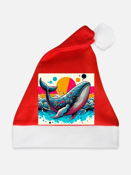 Wal - Weihnachtsmütze - Rot - Vorne