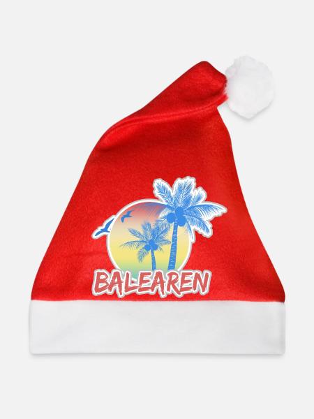 Urlaub Balearen - Weihnachtsmütze - Rot
