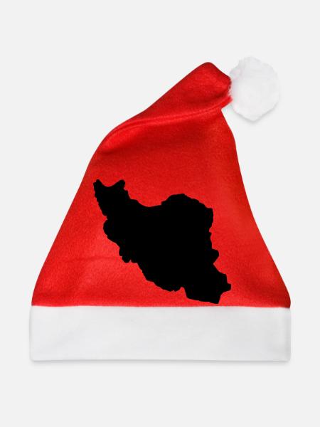 Iran Silhouette - Weihnachtsmütze - Rot