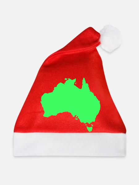 Australien Silhouette - Weihnachtsmütze - Rot