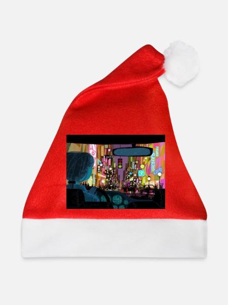 City - Weihnachtsmütze - Rot