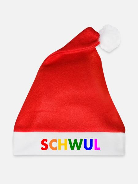 Schwul - Weihnachtsmütze - Rot