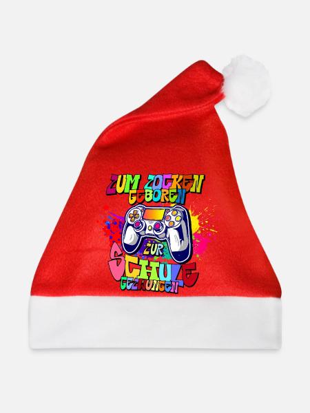 Graffiti Controller Neonfarben progamer - Weihnachtsmütze - Rot