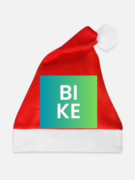 BIKE Gradient Typo - Weihnachtsmütze - Rot