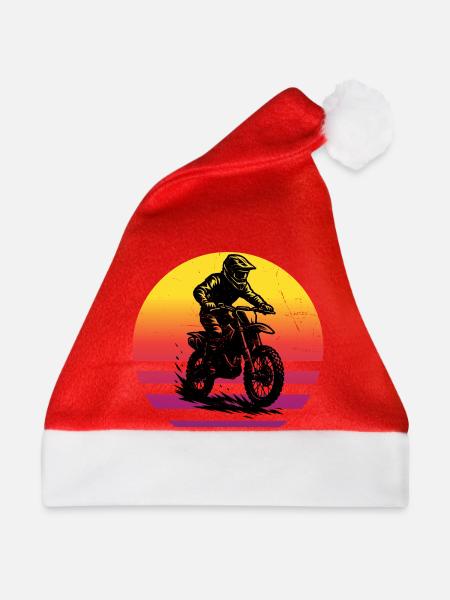 Direkte Motocross Aussage - Weihnachtsmütze - Rot