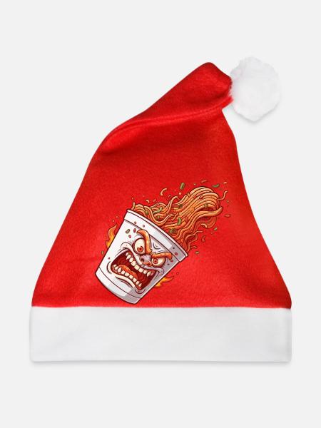 Flammender Becher Wutanfall - Weihnachtsmütze - Rot