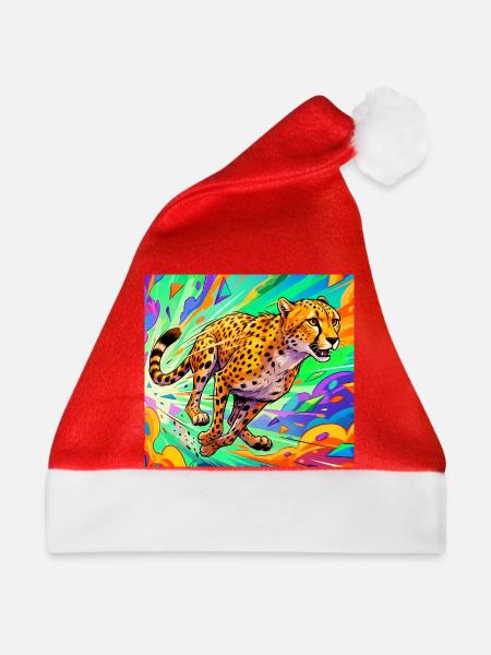 Gepard - Weihnachtsmütze - Rot