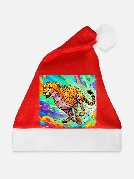 Gepard - Weihnachtsmütze - Rot