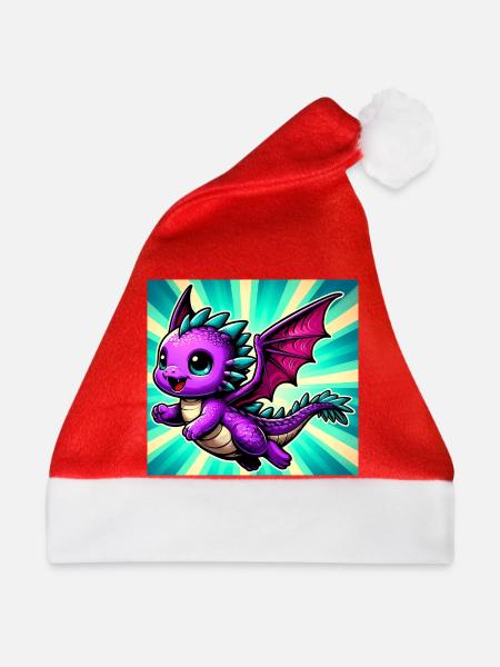 Drache - Weihnachtsmütze - Rot