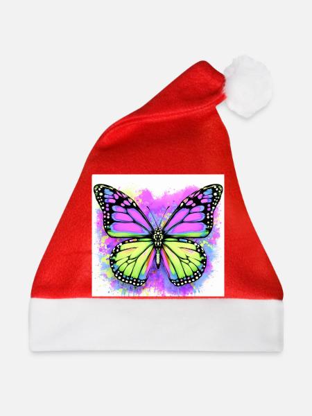 Schmetterling - Weihnachtsmütze - Rot
