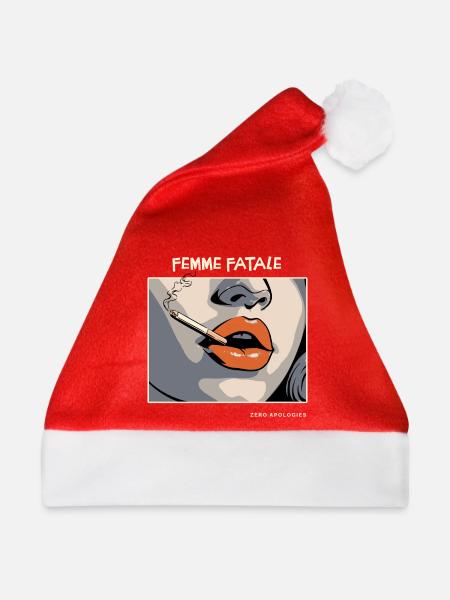 Femme Fatale - Weihnachtsmütze - Rot - Vorne