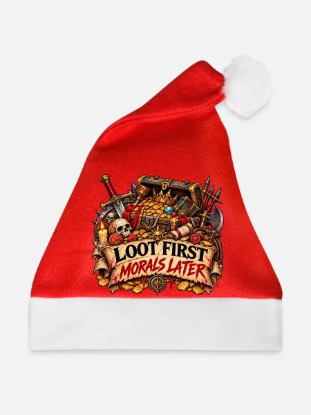 Loot zuerst, Moral danach - Weihnachtsmütze - Rot