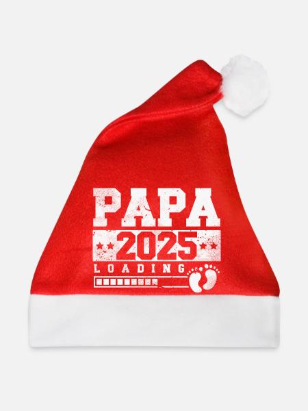 Papa 2025 loading - Weihnachtsmütze - Rot