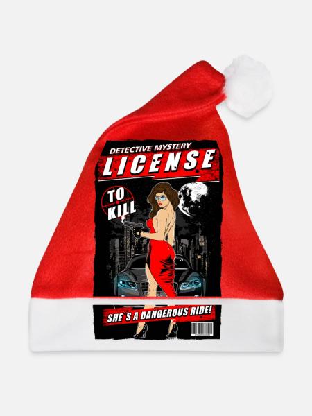 Detektiv - Weihnachtsmütze - Rot