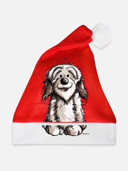 Süßer Havaneser - Weihnachtsmütze - Rot