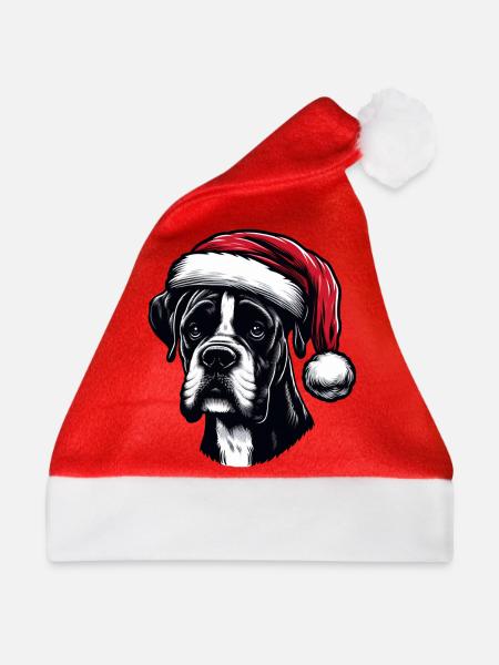 Boxerhund Weihnachtsgeschenke - Weihnachtsmütze - Rot