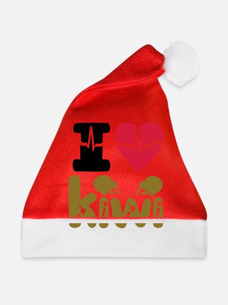 ICH LIEBE KIWI - Weihnachtsmütze - Rot
