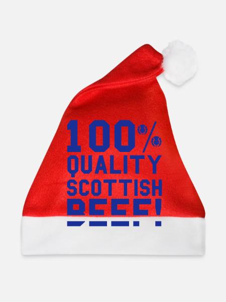 Scottish - Weihnachtsmütze - Rot