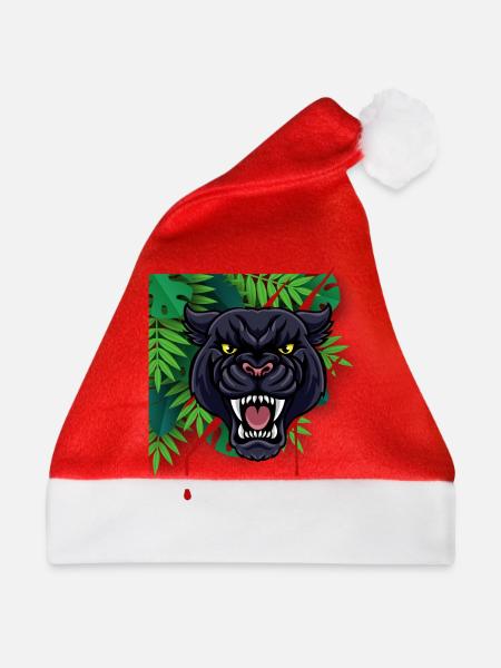 Panther - Weihnachtsmütze - Rot