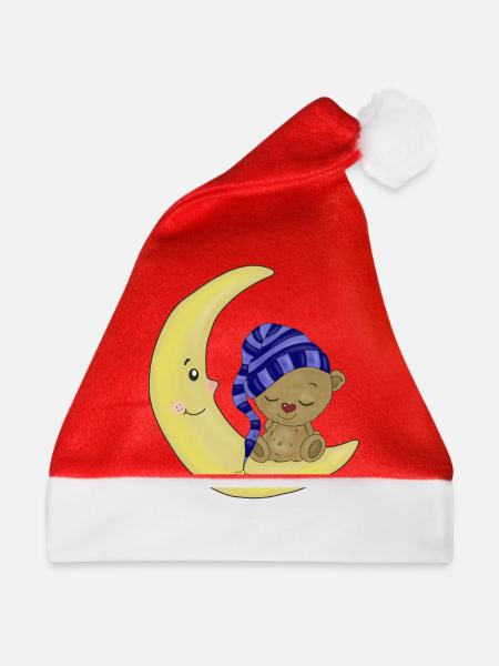 Gute Nacht Bärchen - Weihnachtsmütze - Rot