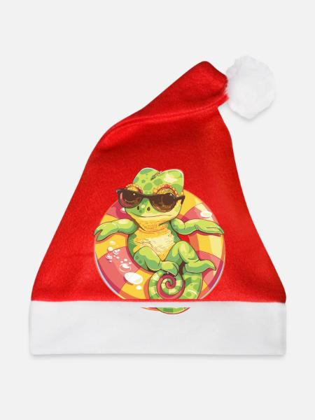 Chameleon Comic Cool - Weihnachtsmütze - Rot