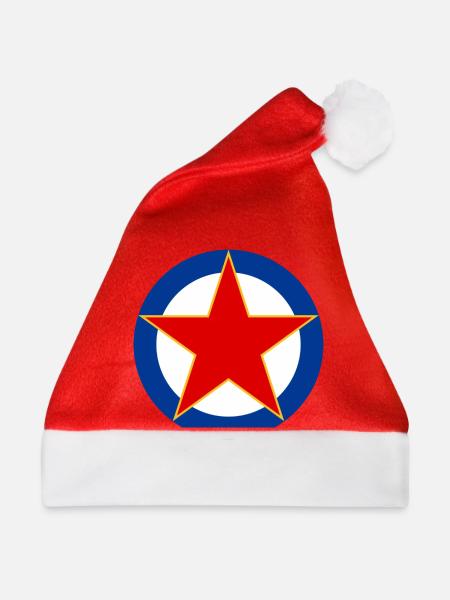Rote Stern - Weihnachtsmütze - Rot